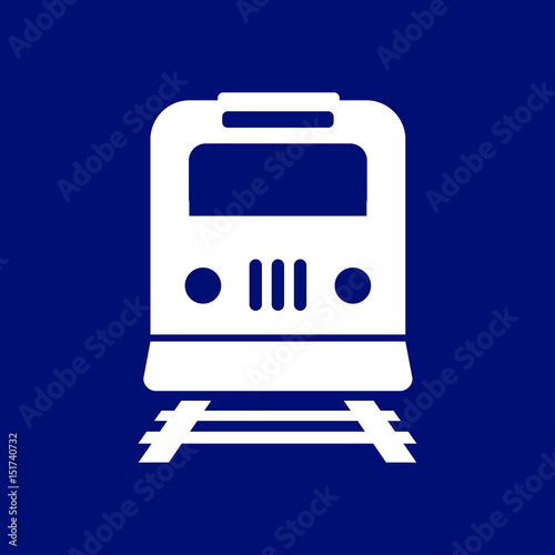 Train icon. Metro symbol. Railway station sign. © Archimicrostock