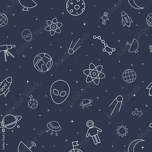 Tapety Przestrzeń ikona wzór, styl linii.