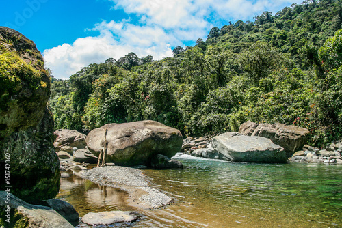 river with big stones in Costa Rica