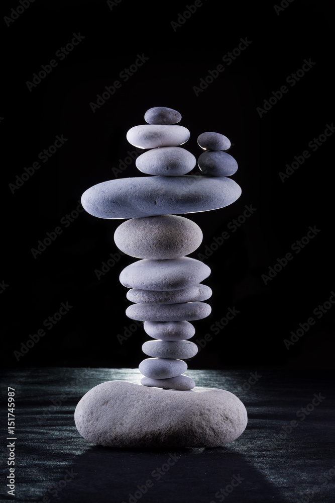 Fototapeta premium stones in balance zen rocks