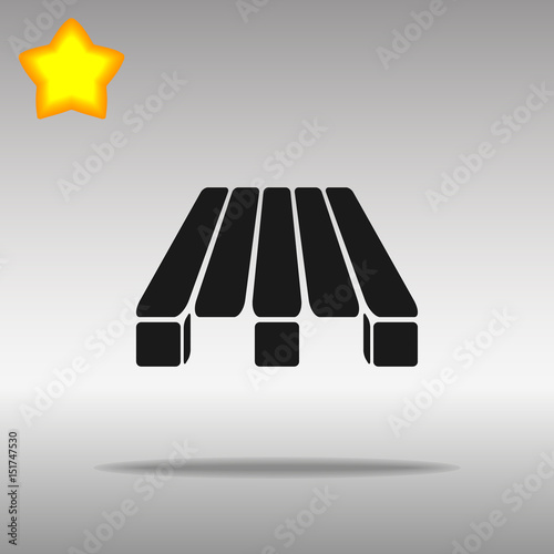 Pallets black Icon button logo symbol 