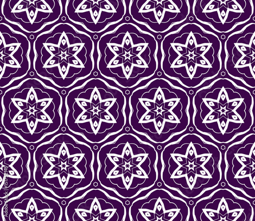 floral creative geometric ornament. Seamless vector illustration