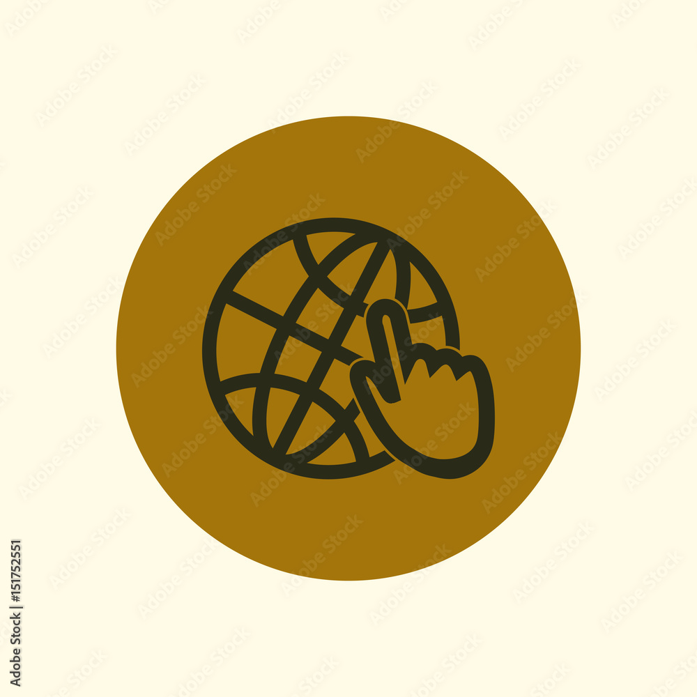 Globe icon. Flat design style Earth vector icons. Globe icon. Flat design style Earth vector icons.
