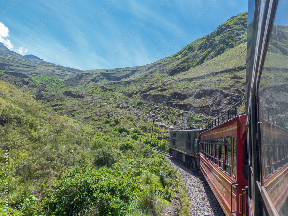 Zugfahrt von Alausí nach Nariz del Diablo (Teufelsnase, devil‘s nose) Ecuador Chimborazo