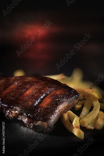 Pork Ribs And Fries
