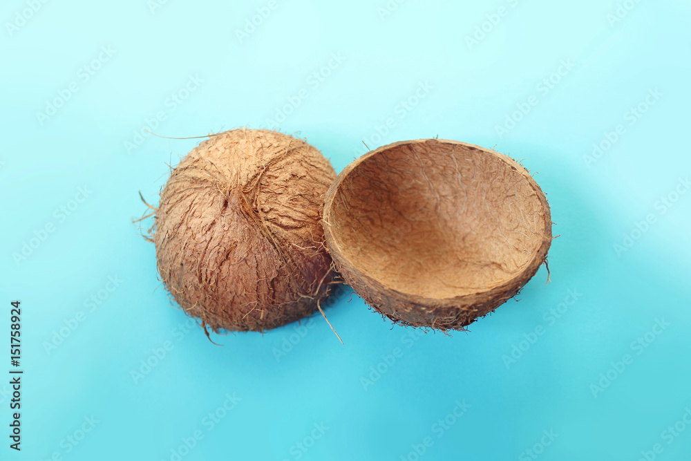 Ripe fresh coconuts