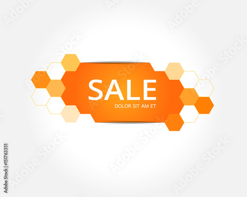 Vector abstract design sale banner template.