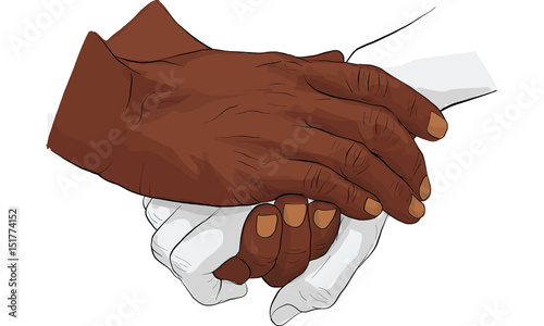 oldman hand holding hand