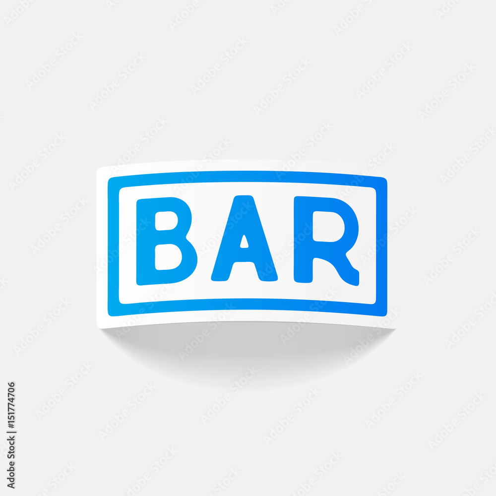 realistic design element: bar realistic design element: bar