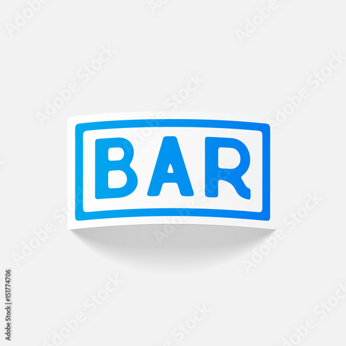 realistic design element: bar