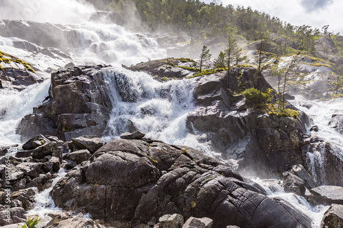 Langfossen Waterfall Norway photo