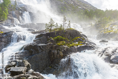 Langfossen Waterfall Norway photo