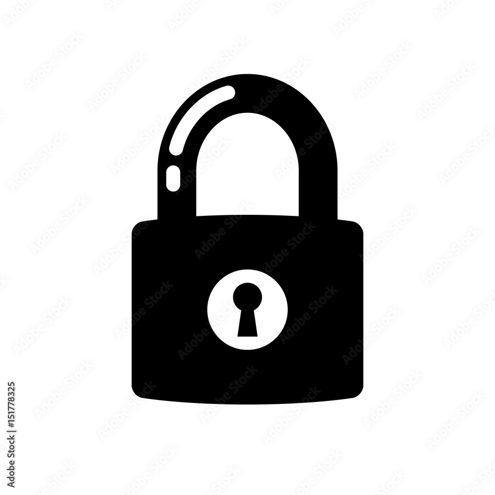 Lock icon. Black, minimalist icon isolated on white background. Lock simple silhouette. Web site page and mobile app design vector element. Lock icon. Black, minimalist icon isolated on white background. Lock simple silhouette. Web site page and mobile app design vector element.