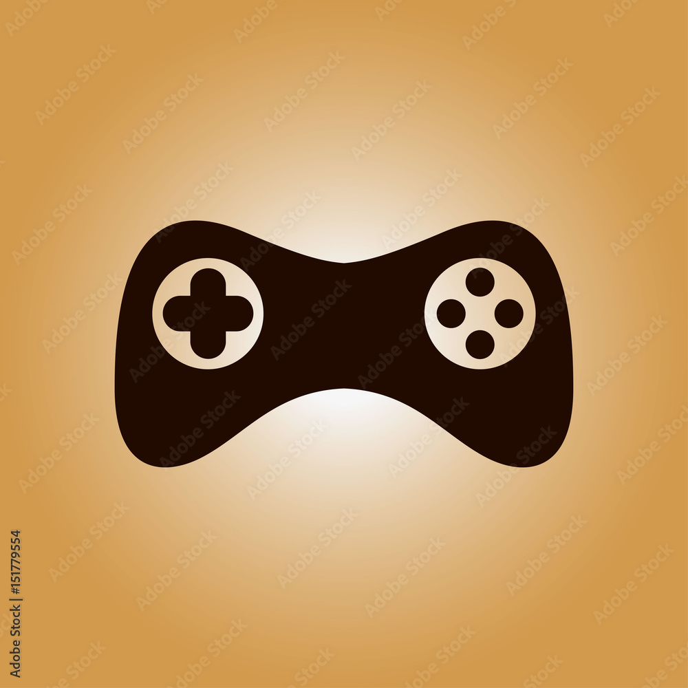 Gamepad icon. Vector. Flat design style. Joypad symbol. Gamepad icon. Vector. Flat design style. Joypad symbol.