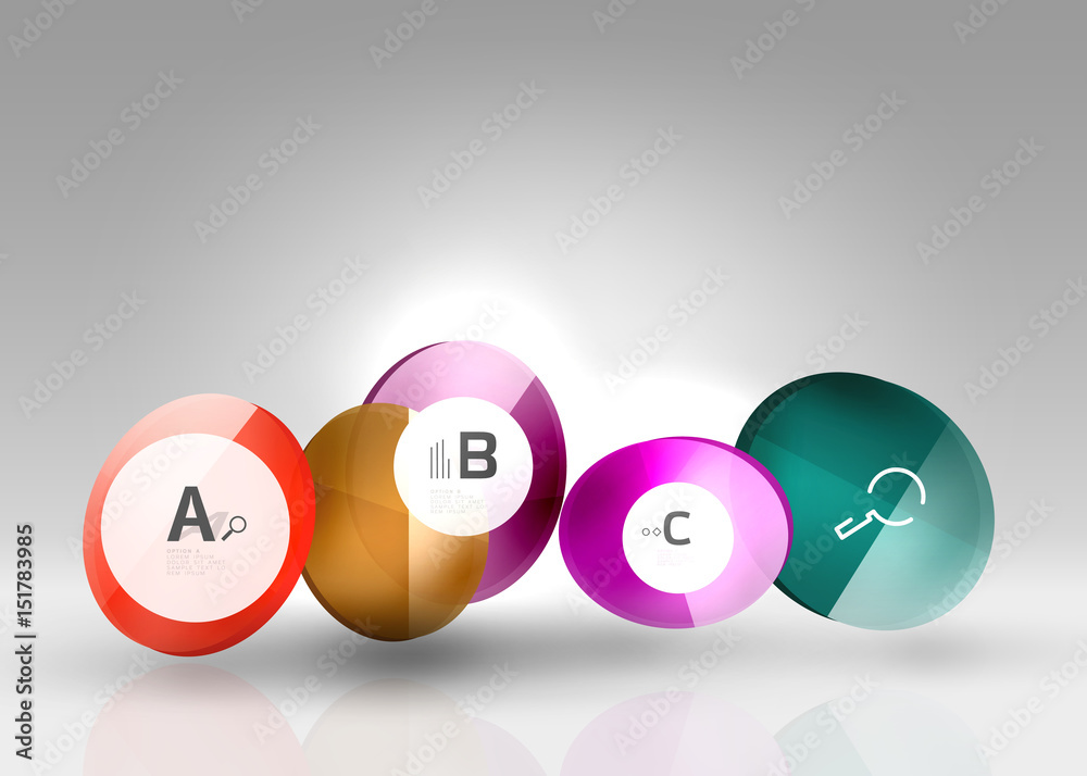 Circle geometric abstract background Circle geometric abstract background
