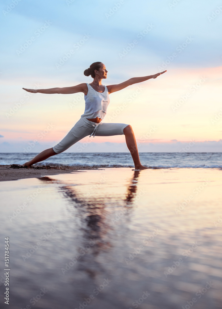Fototapeta premium Yoga on the beach