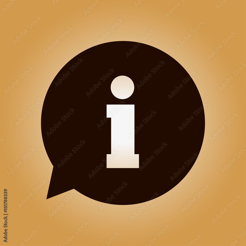 Info speech bubble symbol. Flat design style. Info speech bubble symbol. Flat design style.