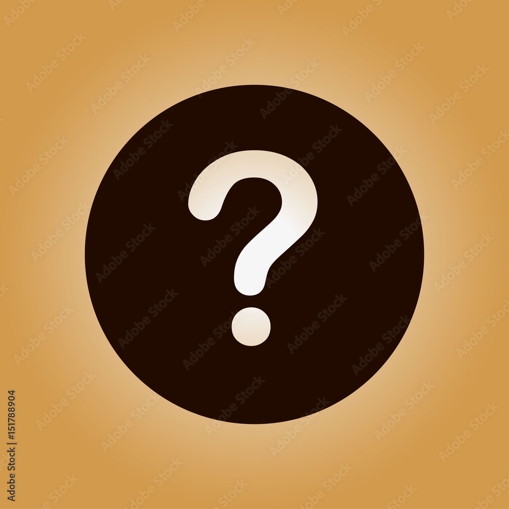 Question mark sign icon. Help symbol. FAQ sign. Flat design style. Question mark sign icon. Help symbol. FAQ sign. Flat design style.