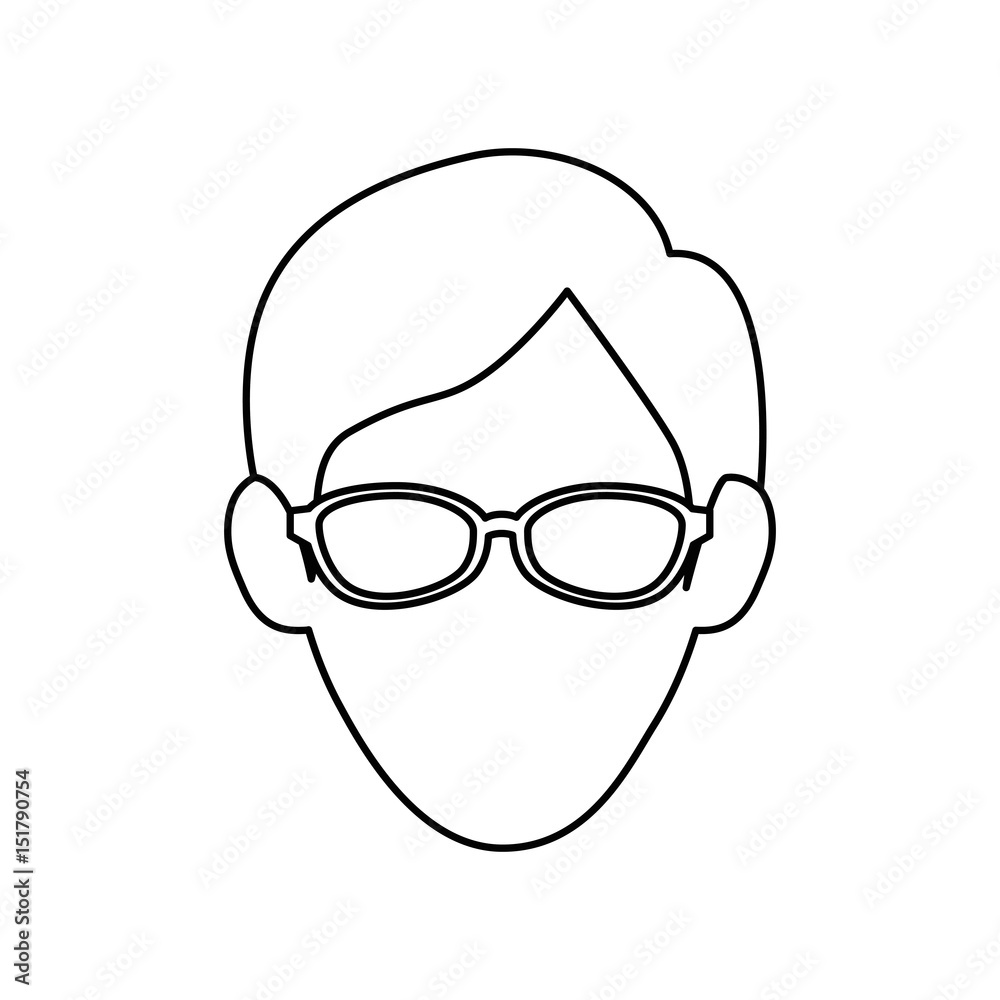Young man profile icon vector illustration graphic design Young man profile icon vector illustration graphic design