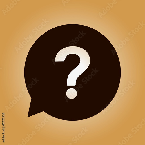 Question mark sign icon. Help symbol. FAQ sign. Flat design style. 