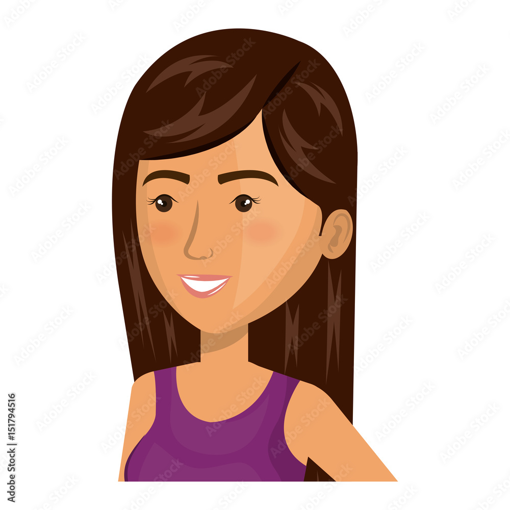 beautiful and young woman character vector illustration design beautiful and young woman character vector illustration design