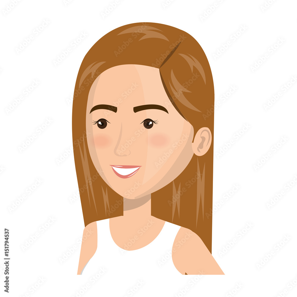 beautiful and young woman character vector illustration design beautiful and young woman character vector illustration design
