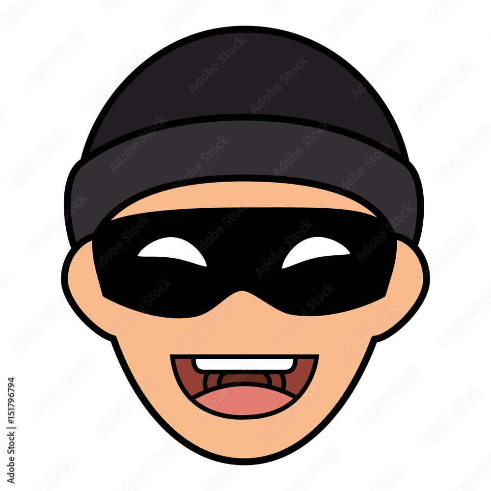 thief avatar character icon vector illustration design thief avatar character icon vector illustration design