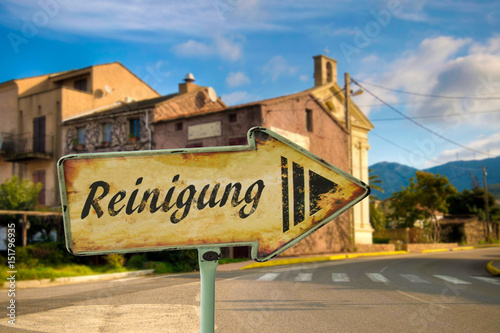 Schild 198 - Reinigung