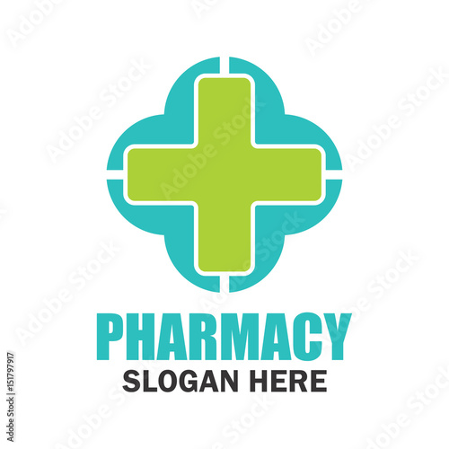 medical, pharmacy logo with text space for your slogan / tag line, vector illustration