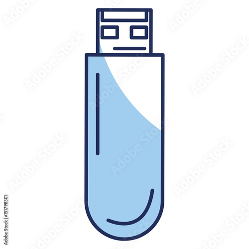 usb memory isolated icon vector illustration design