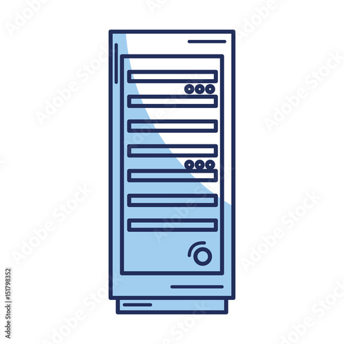 server tower isolated icon vector illustration design © Gstudio