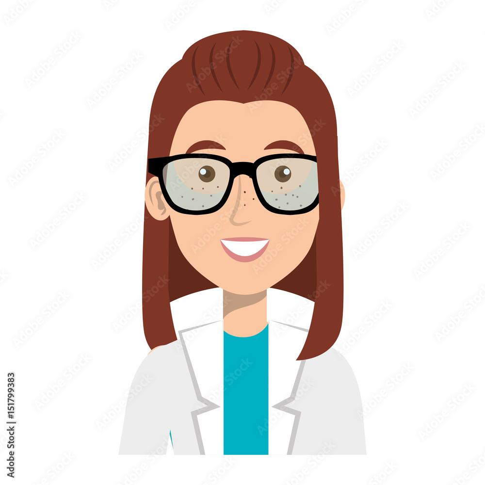 female doctor avatar character vector illustration design female doctor avatar character vector illustration design