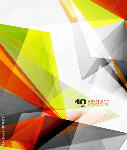 3d triangle polygonal abstract vector