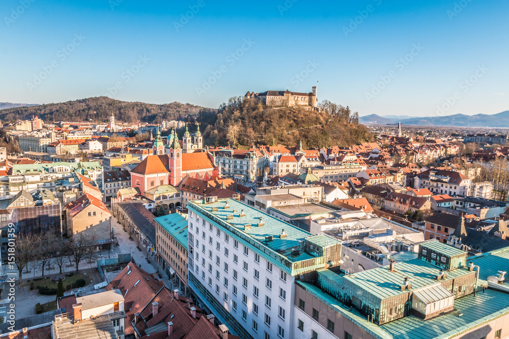 City view of Ljubljana