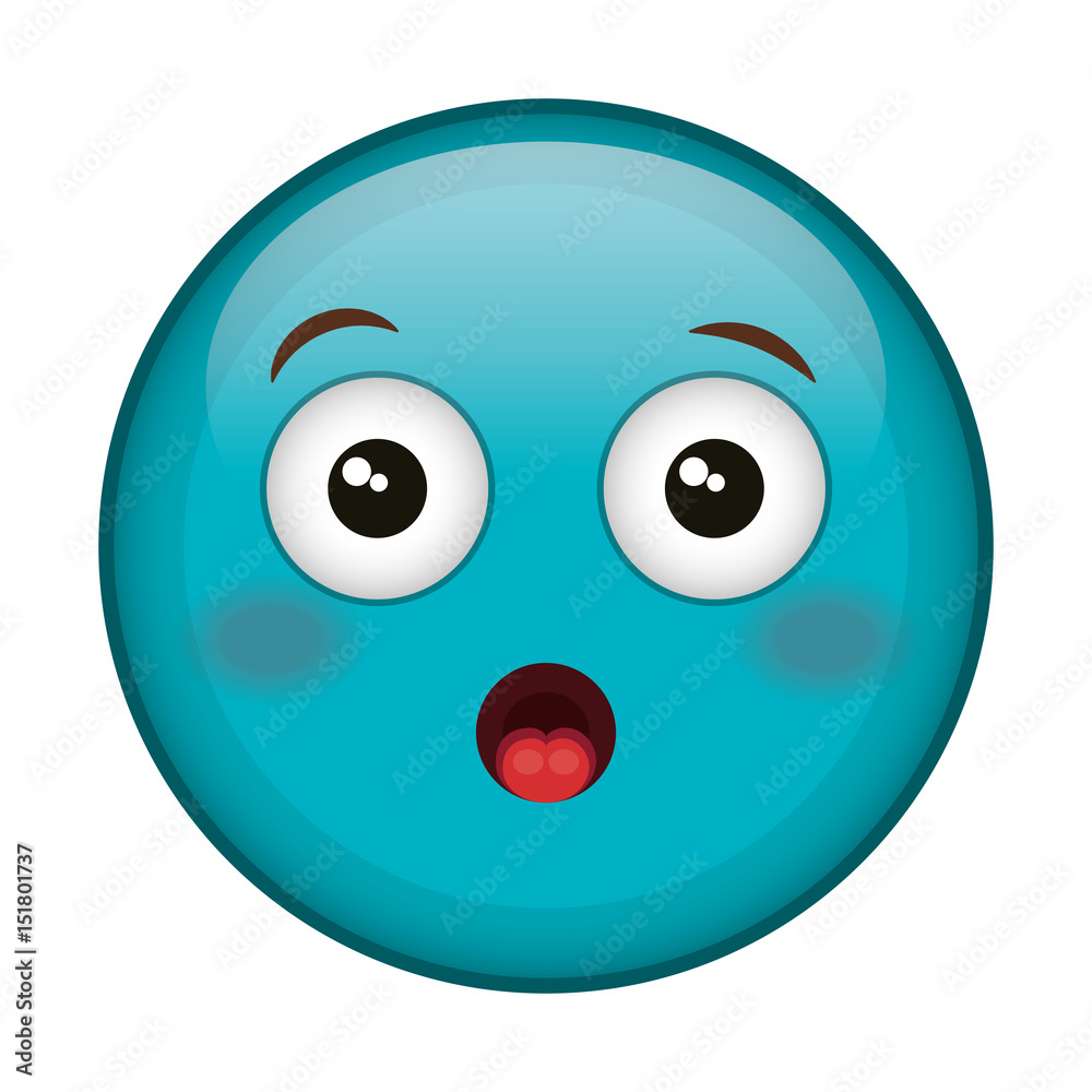 worried face emoticon kawaii character vector illustration design worried face emoticon kawaii character vector illustration design