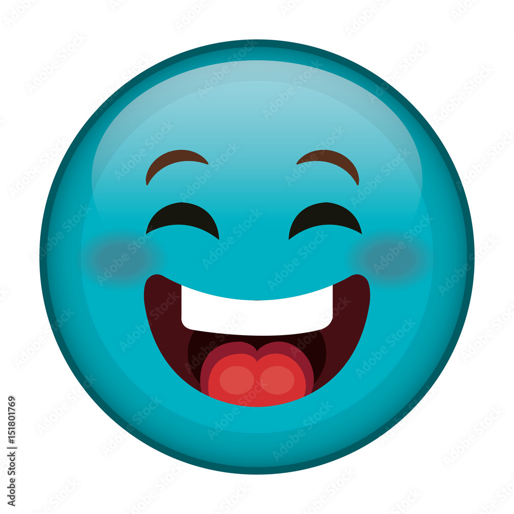 happy face emoticon kawaii character vector illustration design happy face emoticon kawaii character vector illustration design
