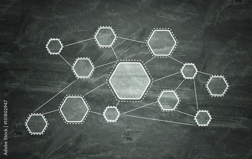 diagram of a social network abstraction