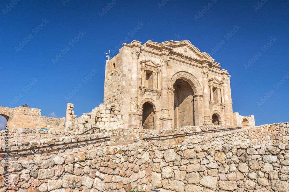  Gate in Jerash Jordan