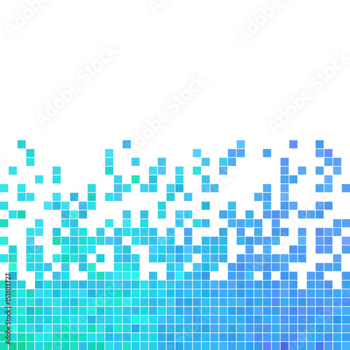 abstract vector square pixel mosaic background