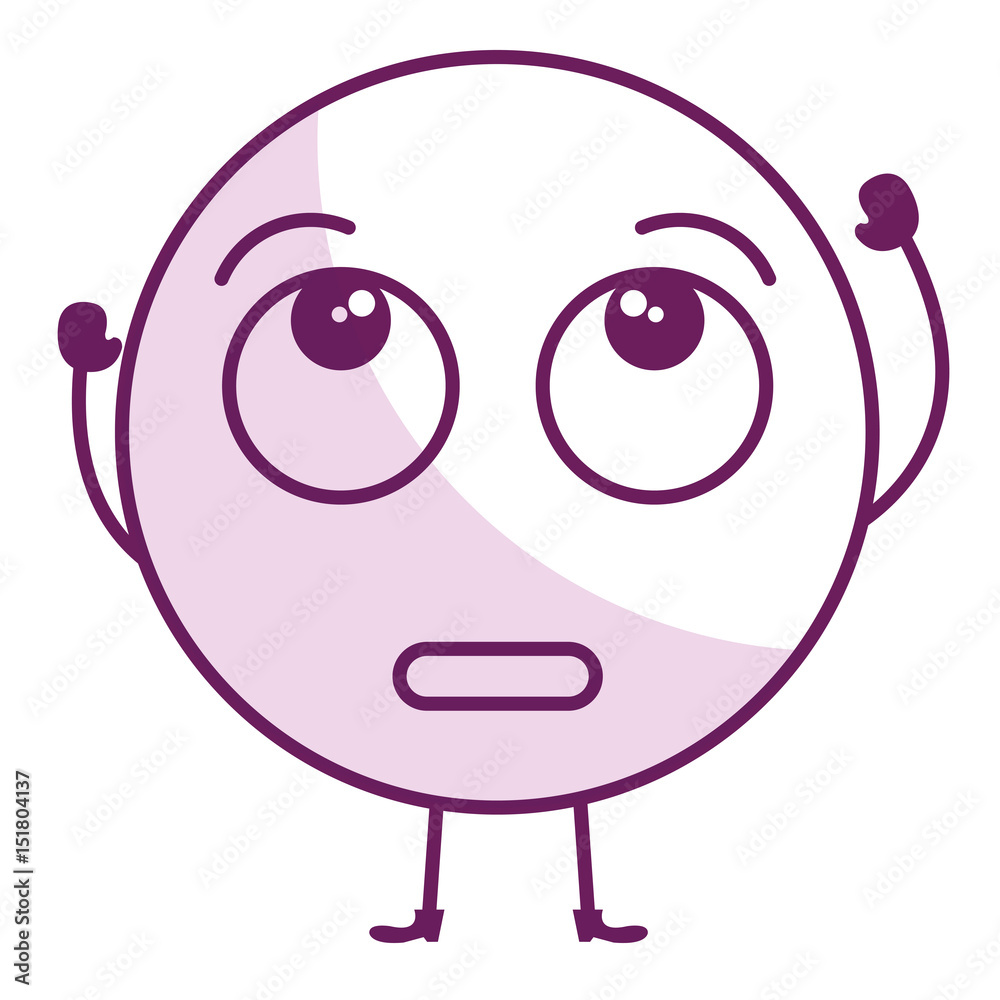 confused face emoticon kawaii character vector illustration design confused face emoticon kawaii character vector illustration design