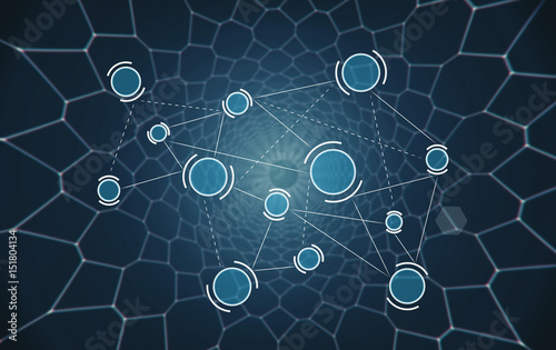 diagram of a social network abstraction