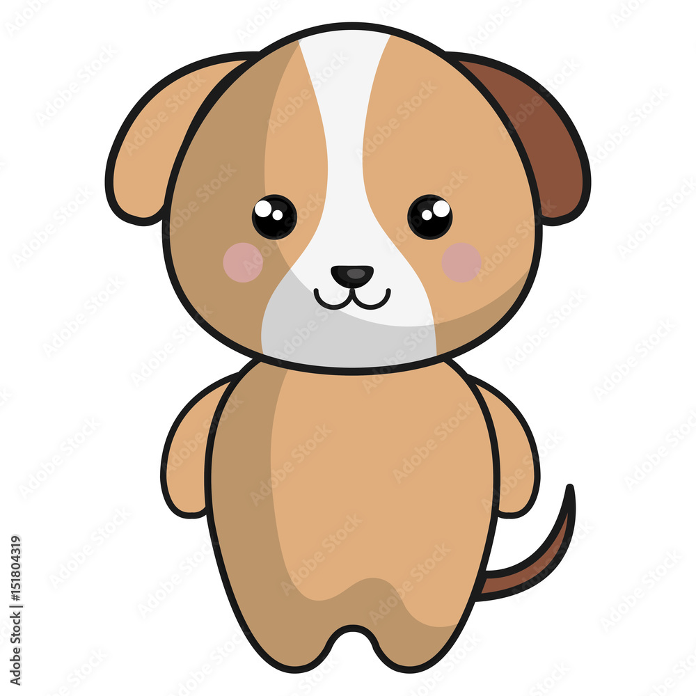 cute and tender dog kawaii style vector illustration design cute and tender dog kawaii style vector illustration design