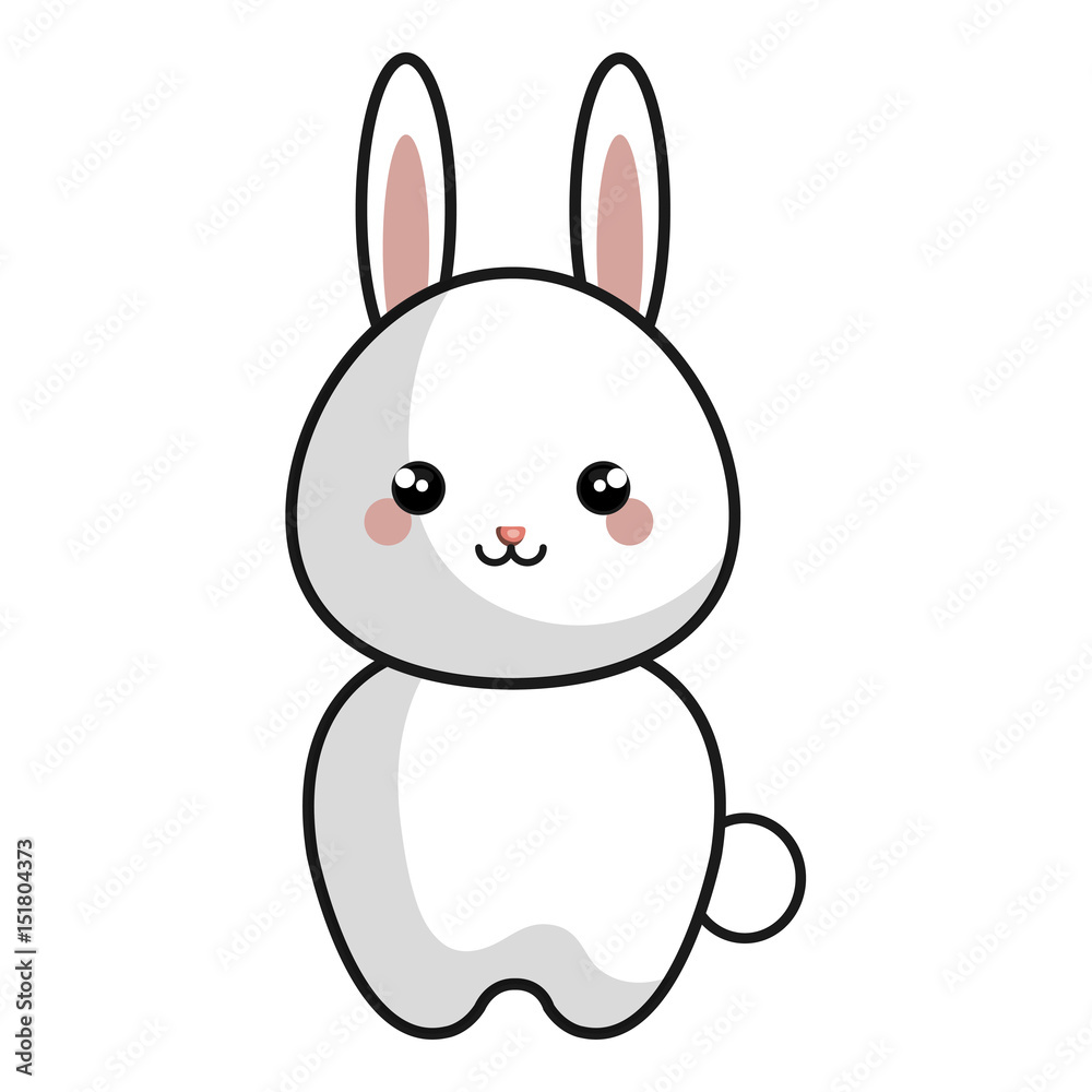 cute and tender rabbit kawaii style vector illustration design cute and tender rabbit kawaii style vector illustration design