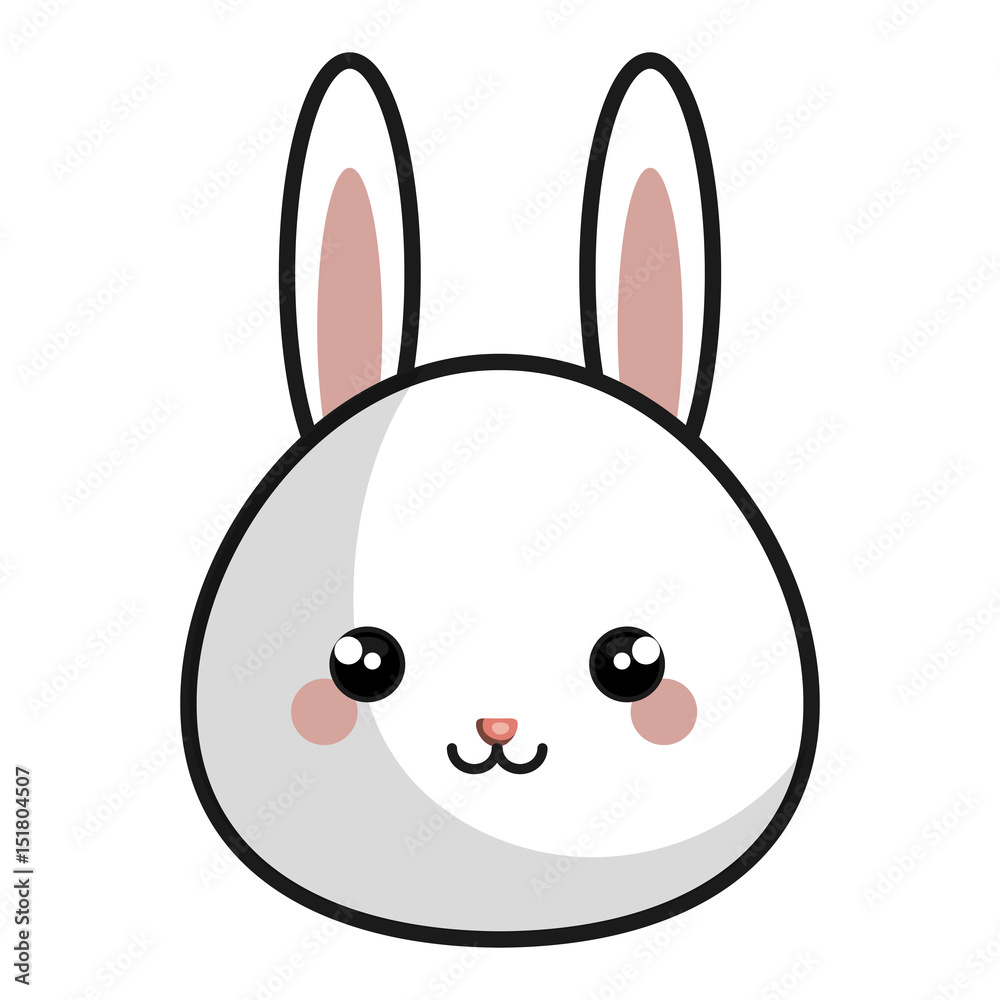 cute and tender rabbit kawaii style vector illustration design cute and tender rabbit kawaii style vector illustration design