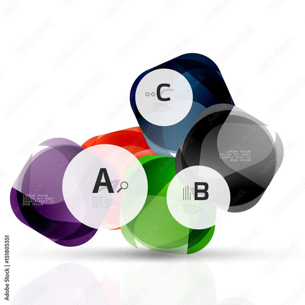 Vector shiny blank web option boxes Vector shiny blank web option boxes