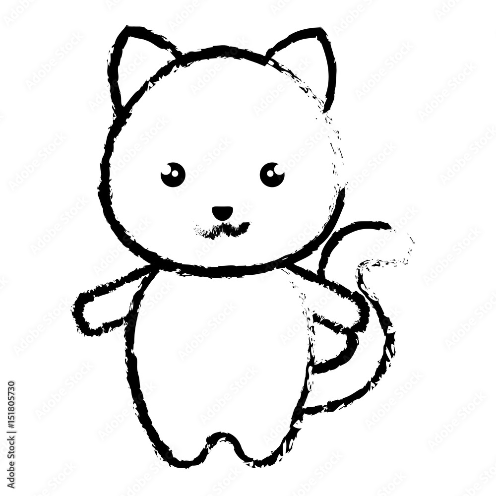cute and tender hamster kawaii style vector illustration design cute and tender hamster kawaii style vector illustration design