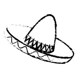 mexican hat isolated icon vector illustration design