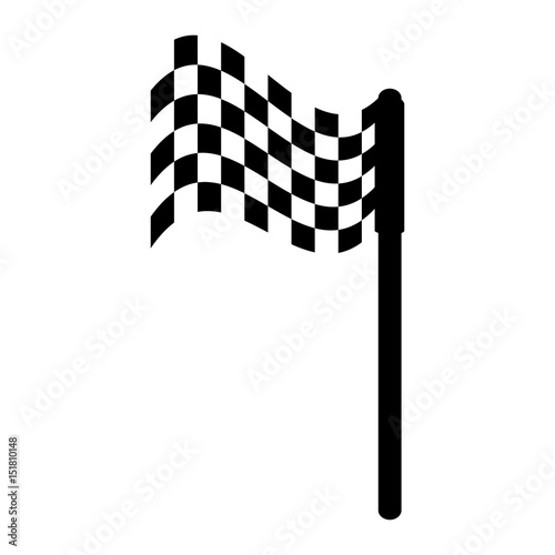 checkered flag isolated icon vector illustration design