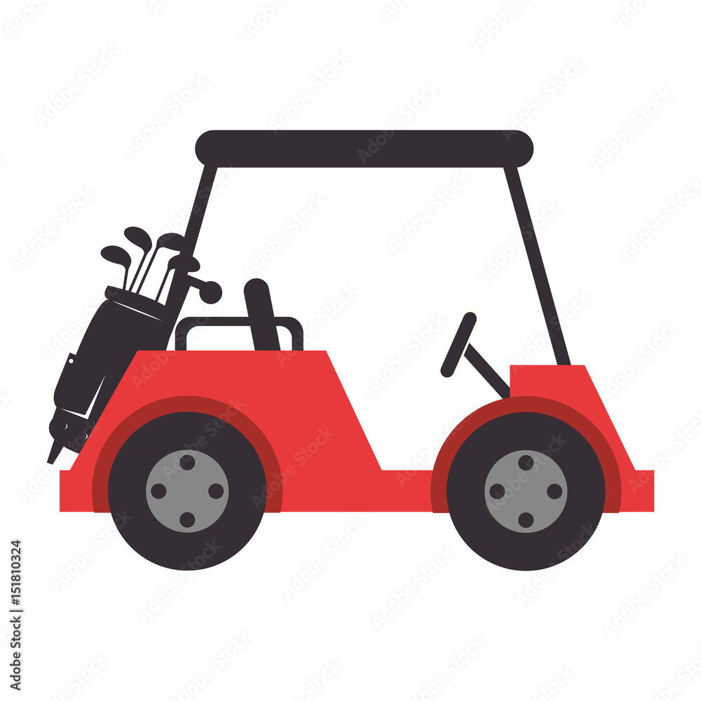 golf car isolated icon vector illustration design golf car isolated icon vector illustration design