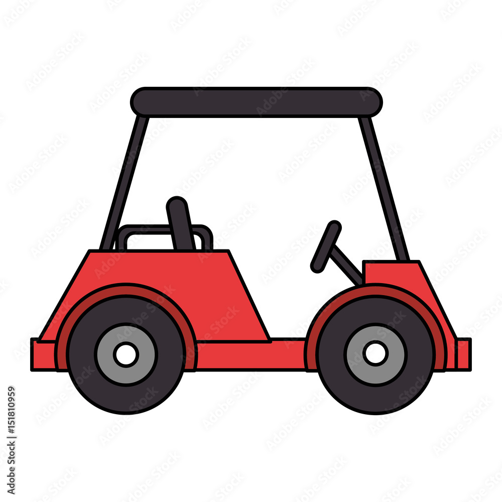 golf car isolated icon vector illustration design